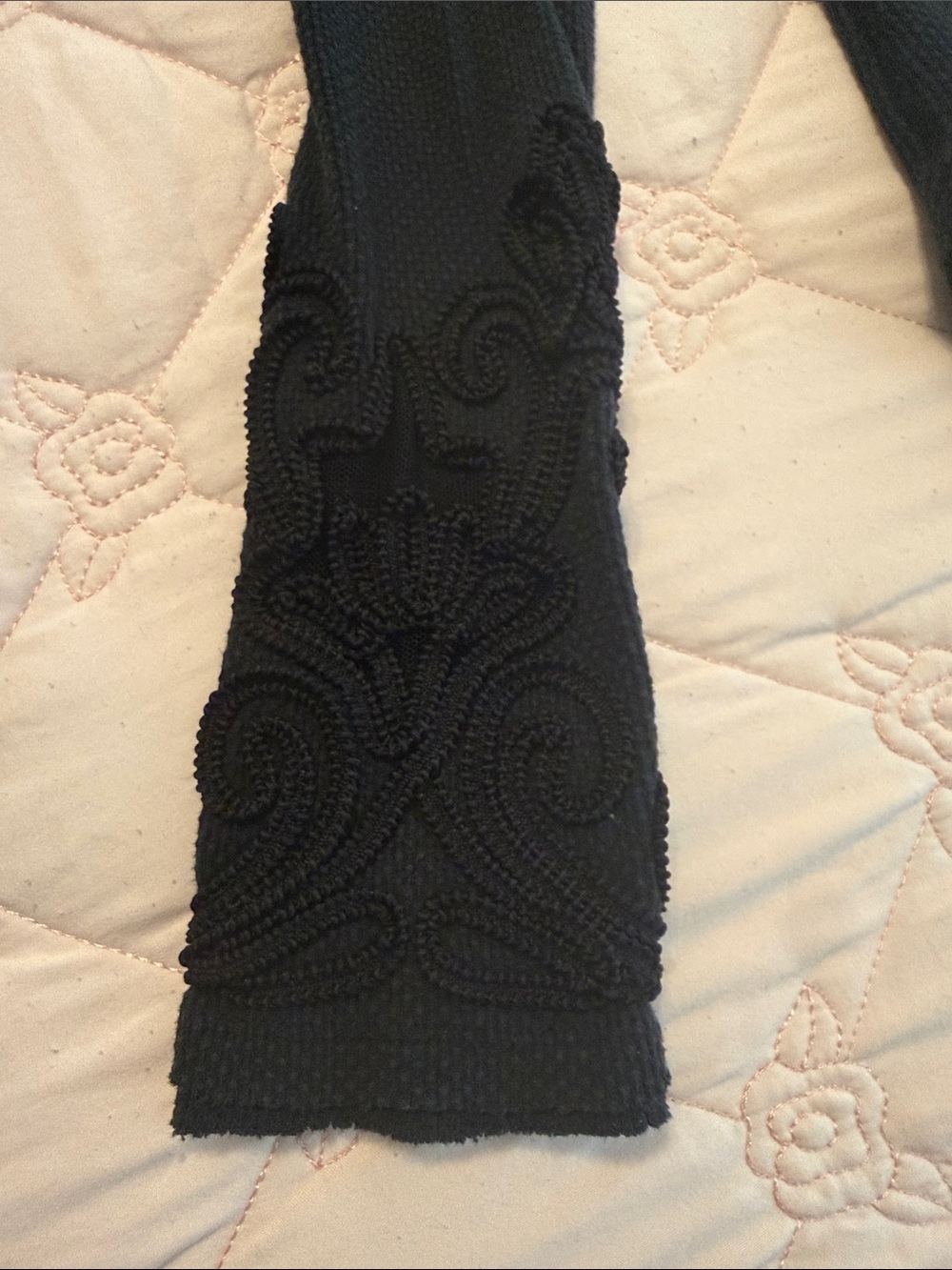 Free People Black Long-Sleeve Scoop Neck Thermal Top - Picture 2 of 2